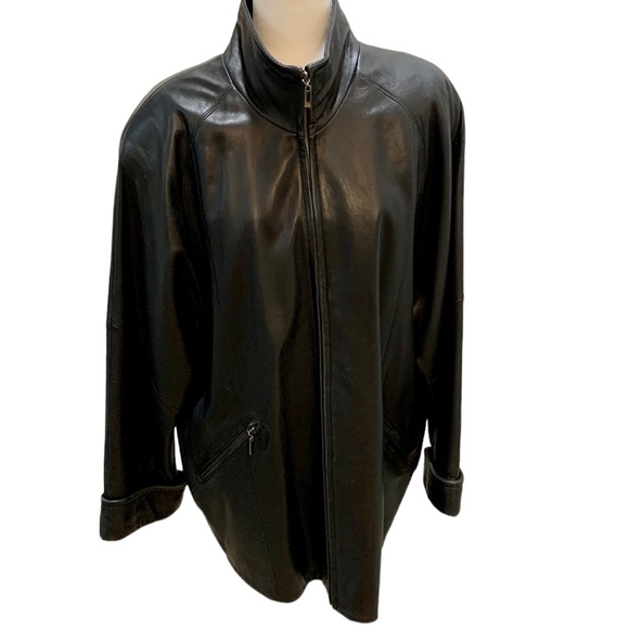 VALERIE STEVENS LAMB LEATHER JACKET - Picture 9 of 16